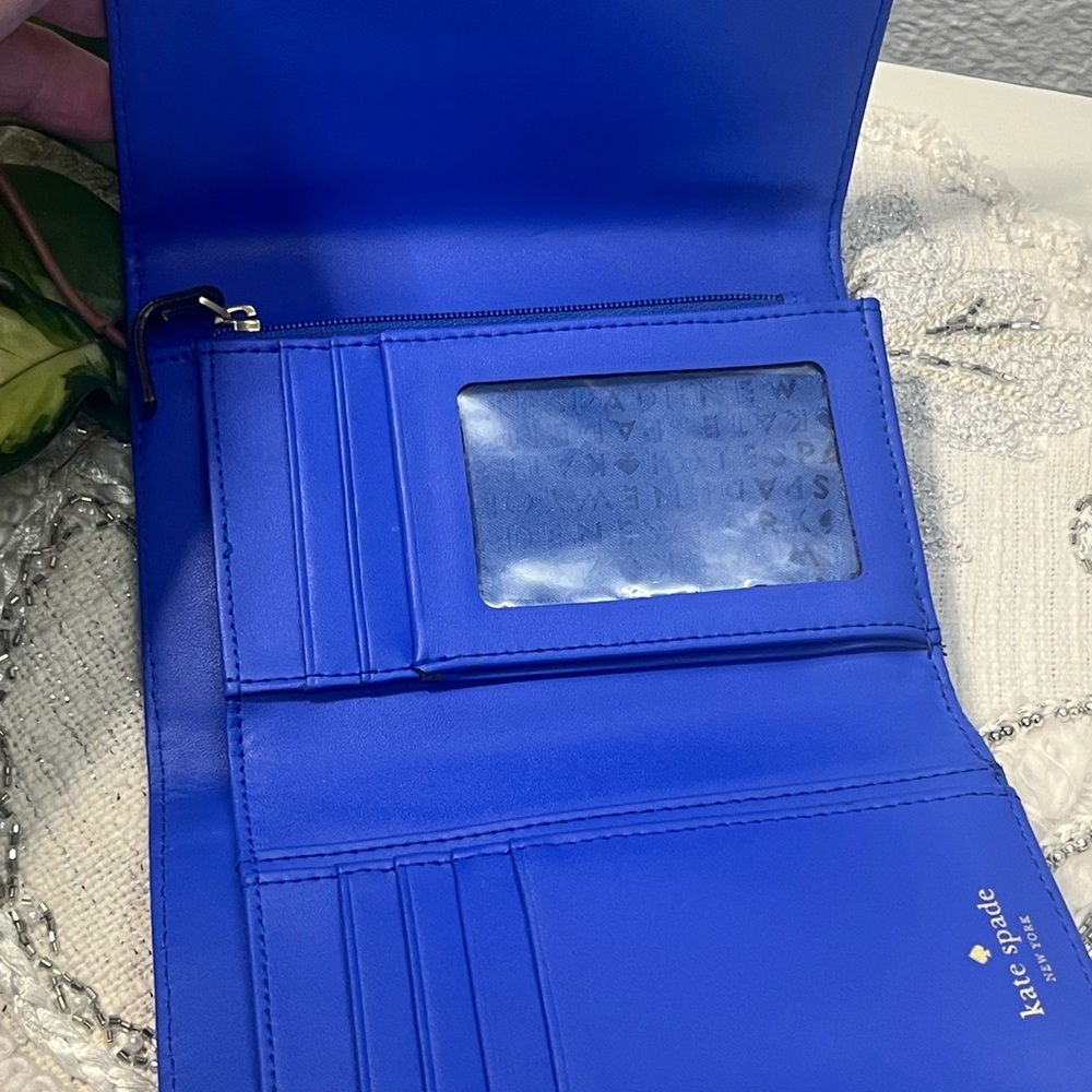 Kate Spade New York Blue Tri-Fold Wallet - Picture 7 of 16